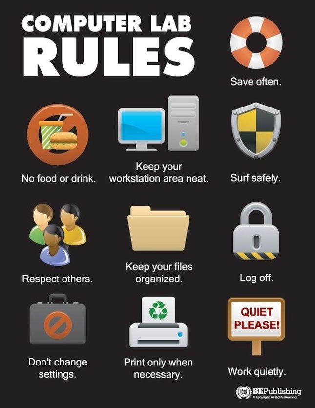 Computer Lab Safety Rules